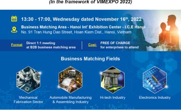 OPPORTUNITIES TO BECOME SUPPLIERS FOR LEADING INDUSTRIAL MANUFACTURING ENTERPRISES AT  VIMEXPO 2022
